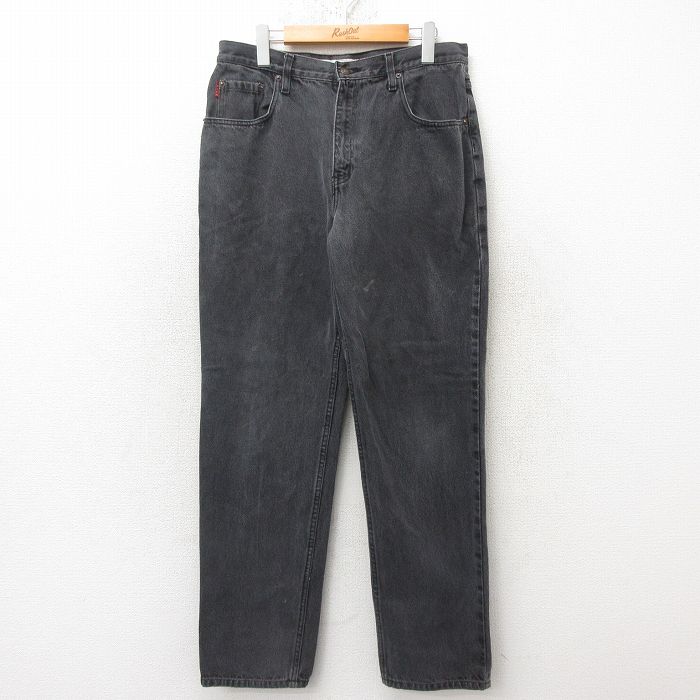 【商品番号】 par25053204 【商品名】 W33 & starf;古着 ビューグルボーイ ジーンズ メンズ コットン 黒 デニム 【表記サイズ】 W33 L32 【実寸サイズ】 ウエス