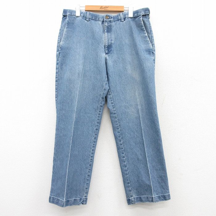 【商品番号】 par25054305 【商品名】 W36 & starf;古着 HAGGAR ジーンズ メンズ 紺 デニム 【表記サイズ】 W36 L29 【実寸サイズ】 ウエスト（腰まわり）