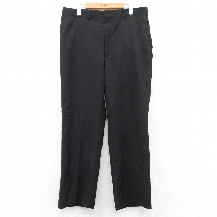 【商品番号】 par25054324 【商品名】 W36 & starf;古着 HAGGAR スラックス パンツ メンズ 黒 【表記サイズ】 W36 L29 【実寸サイズ】 ウエスト（腰まわり