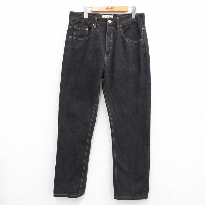 【商品番号】 par25061942 【商品名】 W34 & starf;古着 ジーンズ メンズ 黒 デニム 【表記サイズ】 W34 L32 【実寸サイズ】 ウエスト（腰まわり）86cm レン