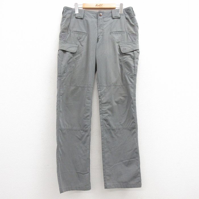 【商品番号】 par25062797 【商品名】 W36 & starf;古着 5.11 タクティカル カーゴ パンツ メンズ リップストップ ダブルニー グレー 【表記サイズ】 なし 【実寸