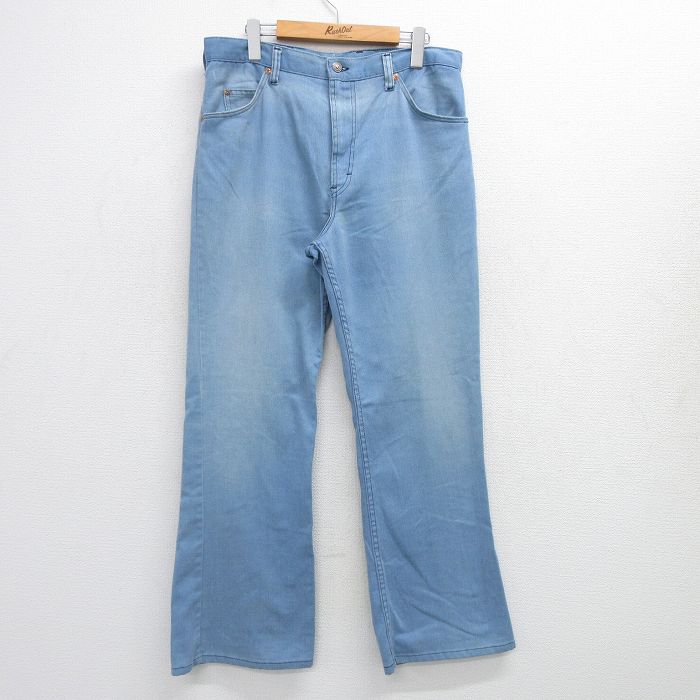 【商品番号】 par25063940 【商品名】 W34 & starf;古着 シアーズ ジーンズ メンズ 80年代 80s フレア タロン 薄紺 デニム【spe】 【表記サイズ】 36 【実