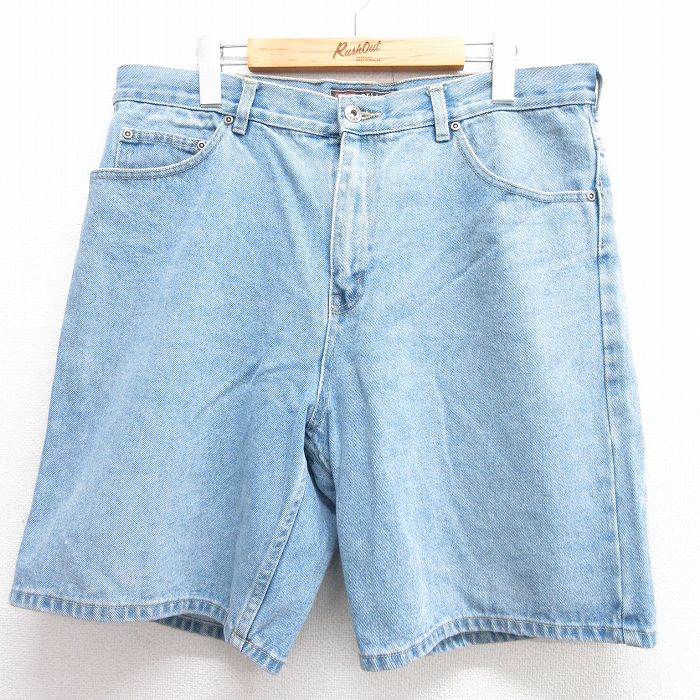 【商品番号】 pas23033557 【商品名】 W34 & starf;古着 ルート66 ショート パンツ ショーツ メンズ 00年代 00s コットン 紺 デニム 【表記サイズ】 W36 