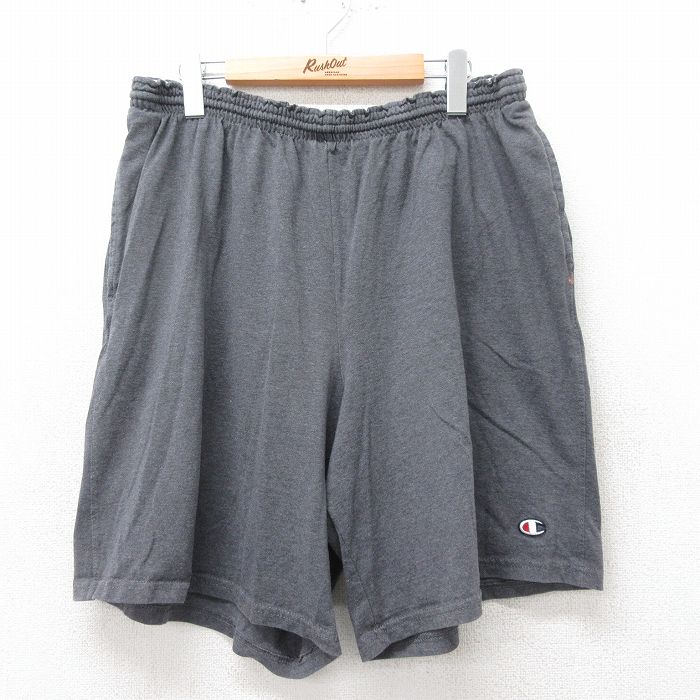 【商品番号】 pas24023597 【商品名】 W37 & starf;古着 チャンピオン Champion ショート イージー パンツ ショーツ メンズ ワンポイントロゴ グレー 【表記サ
