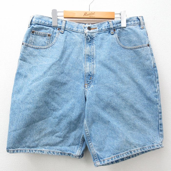 【商品番号】 pas24033176 【商品名】 W37 & starf;古着 ショート パンツ ショーツ メンズ コットン 紺 デニム 【表記サイズ】 W38 【実寸サイズ】 ウエスト（腰ま