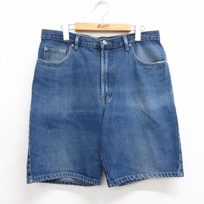 【商品番号】 pas24033257 【商品名】 W33 & starf;古着 ルート66 ショート パンツ ショーツ メンズ 00年代 00s コットン 紺 デニム 【表記サイズ】 W34 