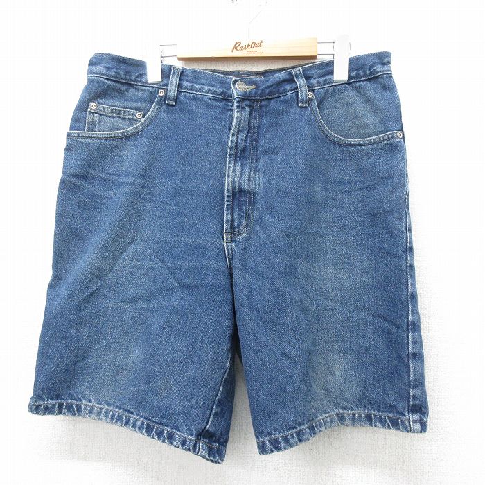 【商品番号】 pas24034072 【商品名】 W33 & starf;古着 ルート66 ショート パンツ ショーツ メンズ 00年代 00s コットン 紺 デニム 【表記サイズ】 34 【