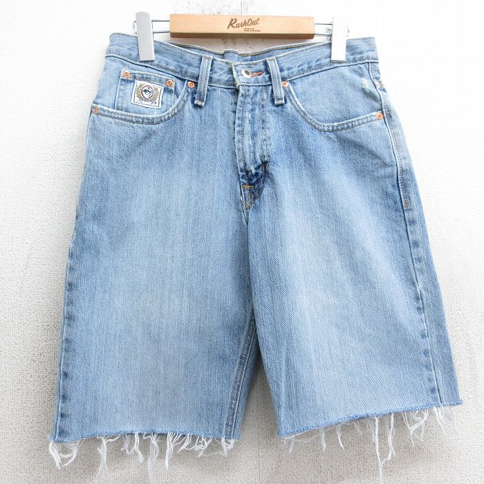 【商品番号】 pas25031079 【商品名】 W30 & starf;古着 ショート パンツ メンズ 00年代 00s CINCH コットン 薄紺 デニム 【表記サイズ】 W29 L38 