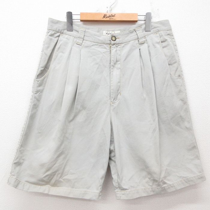 【商品番号】 pas25031805 【商品名】 W35 & starf;古着 ショート パンツ ショーツ メンズ コットン グレー系 デニム 【表記サイズ】 36 【実寸サイズ】 ウエスト（
