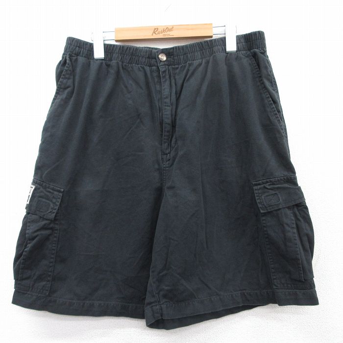 【商品番号】 pas25032226 【商品名】 W36 & starf;古着 ショート カーゴ パンツ ショーツ メンズ 00年代 00s ディズニー コットン 黒 【表記サイズ】 L 【実