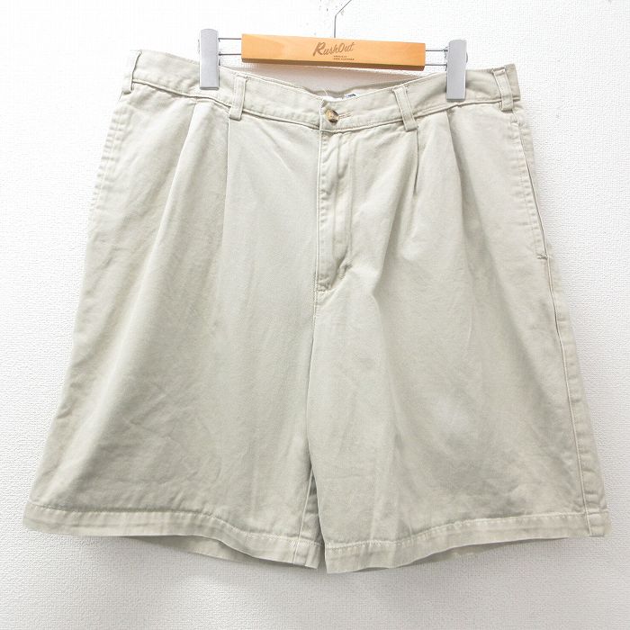【商品番号】 pas25032387 【商品名】 W34 & starf;古着 オールドネイビー OLD NAVY ショート パンツ ショーツ メンズ 00年代 00s コットン 薄ベージュ 