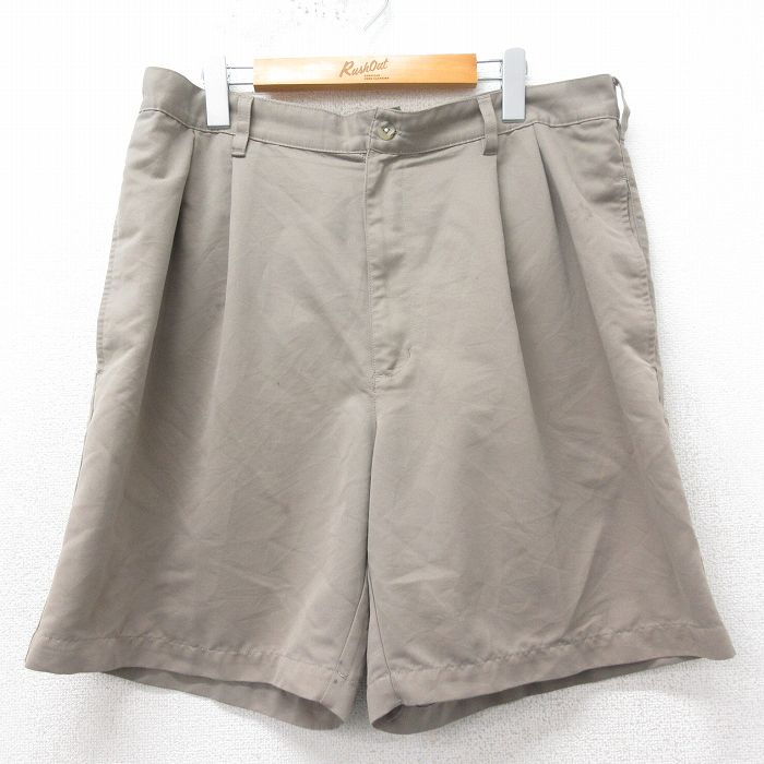 【商品番号】 pas25032465 【商品名】 W36 & starf;古着 ショート パンツ ショーツ メンズ ベージュ 【表記サイズ】 36 【実寸サイズ】 ウエスト（腰まわり）90cm