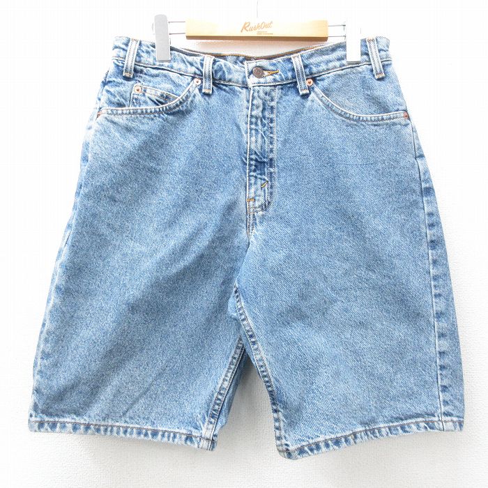 【商品番号】 pas25040123 【商品名】 W33 & starf;古着 リーバイス Levis 550 ショート パンツ ショーツ メンズ 00年代 00s 紺 デニム 【表記サイズ】