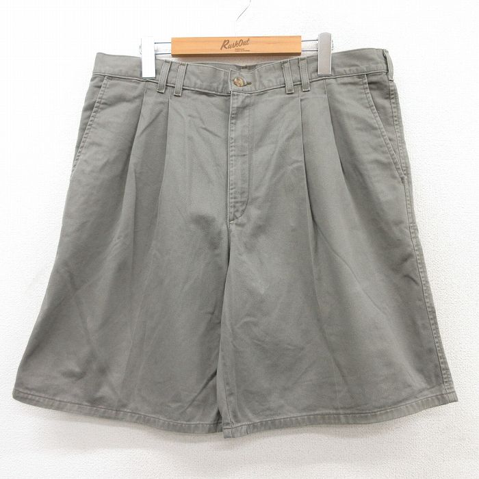 【商品番号】 pas25040649 【商品名】 W36 & starf;古着 リー Lee ショート パンツ ショーツ メンズ 90年代 90s コットン USA製 グレー 【表記サイズ】 