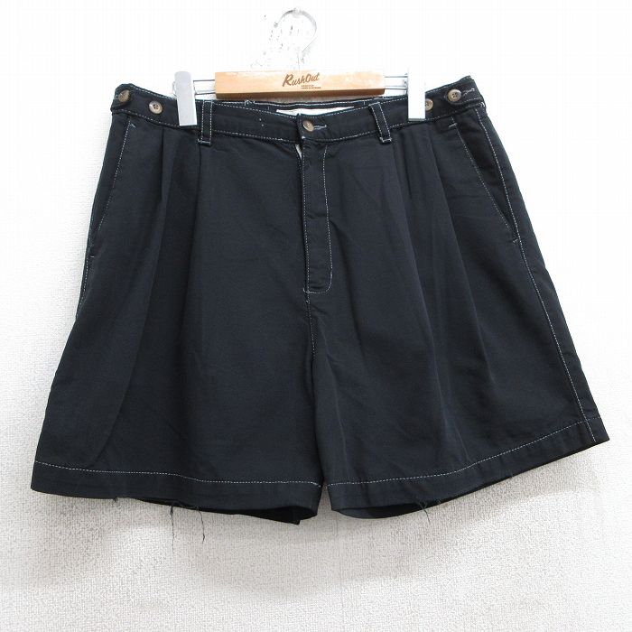 【商品番号】 pas25041190 【商品名】 W35 & starf;古着 ドッカーズ ショート パンツ ショーツ メンズ 黒 【表記サイズ】 なし 【実寸サイズ】 ウエスト（腰まわり）8