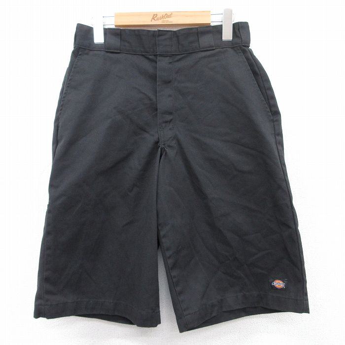 【商品番号】 pas25042268 【商品名】 W30 & starf;古着 ディッキーズ ショート ワーク パンツ ショーツ メンズ 黒 【表記サイズ】 W30 【実寸サイズ】 ウエスト（