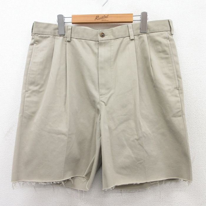 【商品番号】 pas25042783 【商品名】 W36 & starf;古着 ブルックスブラザーズ ブランド ショート パンツ ショーツ メンズ 00年代 00s コットン ベージュ 【表記