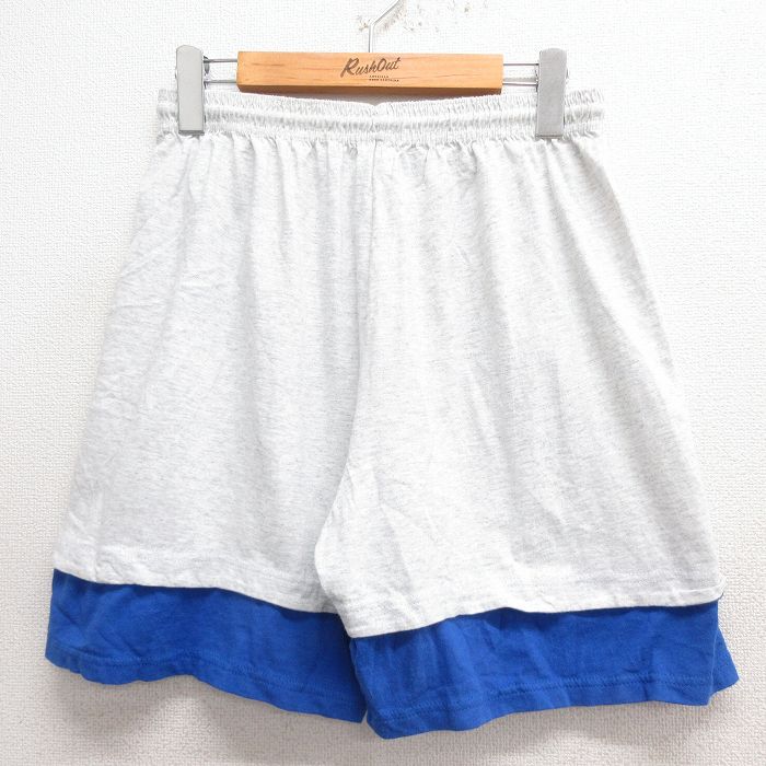 【商品番号】 pas25050417 【商品名】 W33 & starf;古着 SIGNAL ショート パンツ ショーツ メンズ 90年代 90s ツートンカラー USA製 グレー 霜降り 【