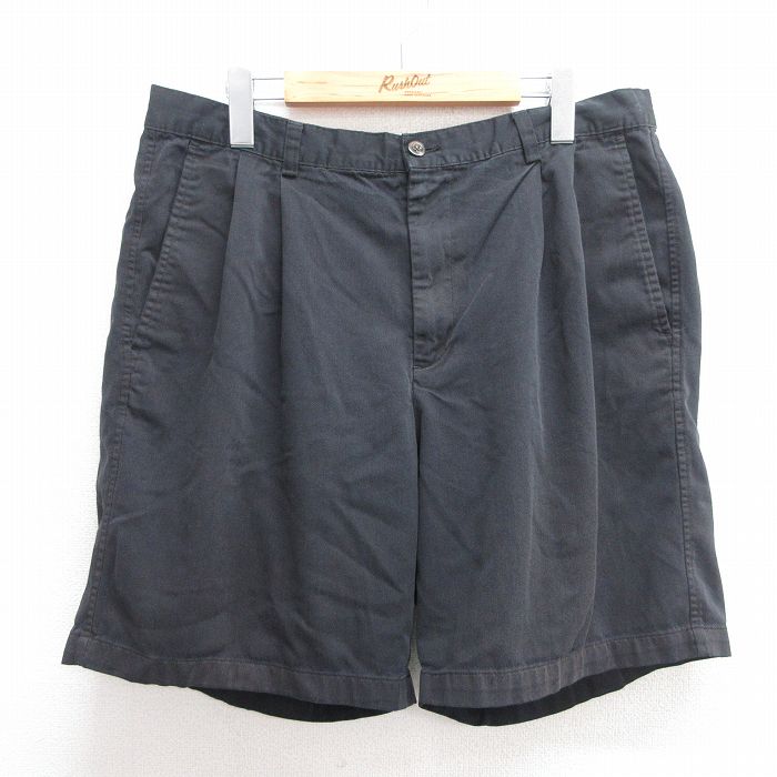 【商品番号】 pas25050669 【商品名】 W36 & starf;古着 HAGGAR ショート パンツ ショーツ メンズ 黒 【表記サイズ】 36 【実寸サイズ】 ウエスト（腰まわり）