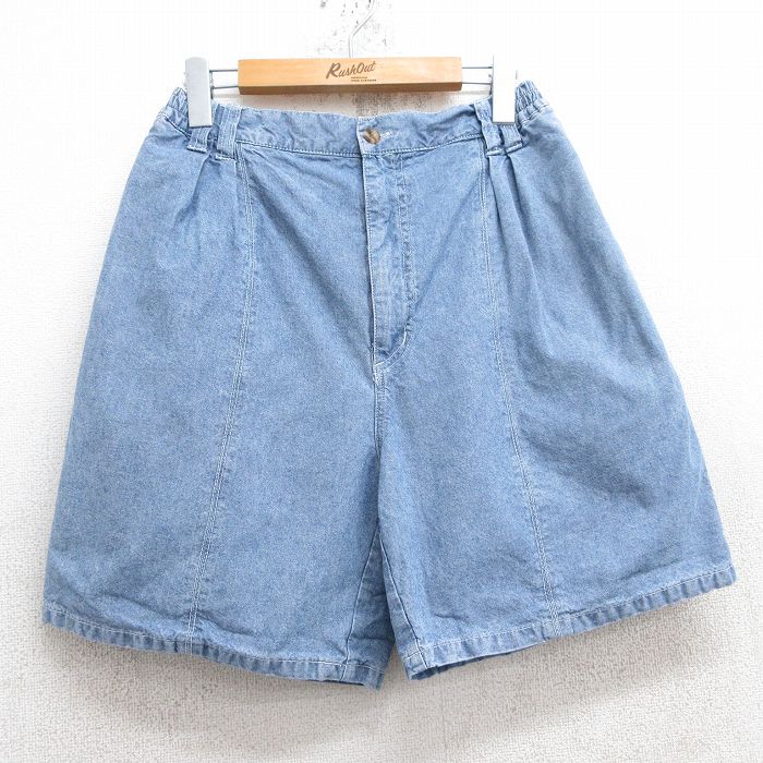 【商品番号】 pas25052267 【商品名】 W30 & starf;古着 ピューリタン ショート パンツ ショーツ メンズ 00年代 00s コットン 薄紺 【表記サイズ】 W32 【実