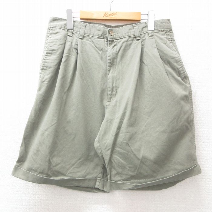 【商品番号】 pas25052388 【商品名】 W33 & starf;古着 エディーバウアー ショート パンツ ショーツ メンズ 90年代 90s コットン ベージュ系 【表記サイズ】 W