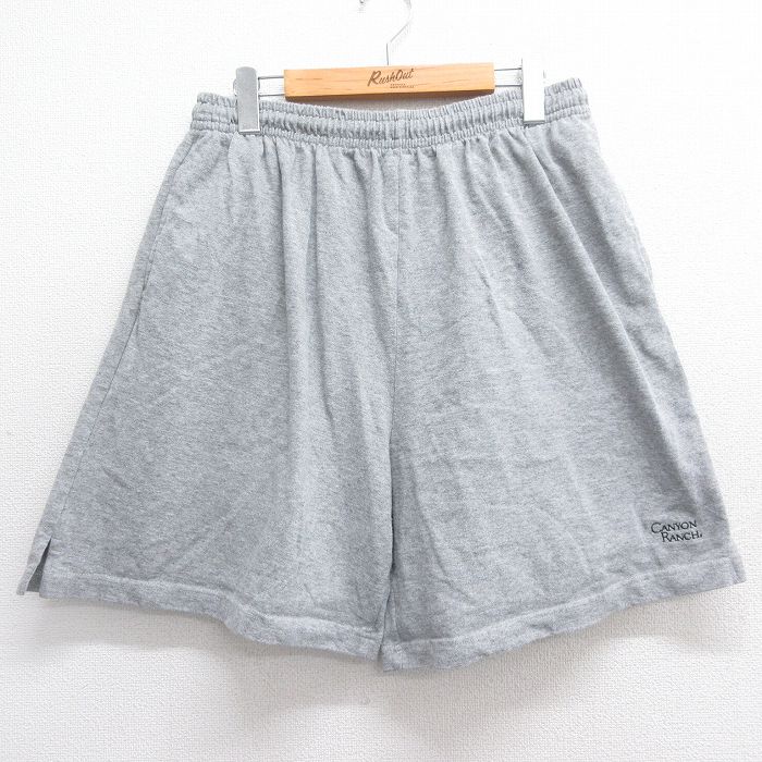 【商品番号】 pas25053007 【商品名】 W36 & starf;古着 ショート イージー パンツ ショーツ メンズ 90年代 90s CANYON RANCH グレー 霜降り 【表記