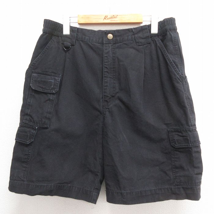 【商品番号】 pas25053425 【商品名】 W34 & starf;古着 5.11 タクティカル ショート カーゴ パンツ ショーツ メンズ ダック地 コットン 黒 【表記サイズ】 34