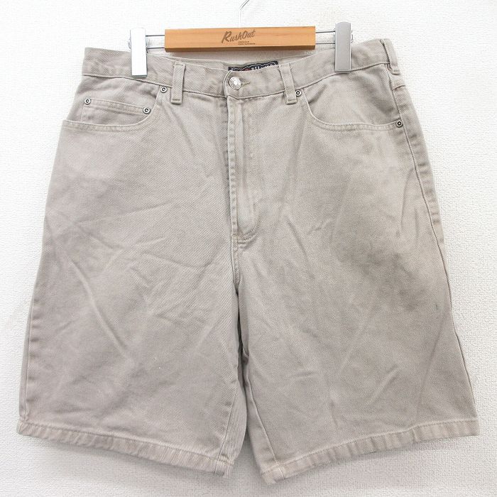 【商品番号】 pas25053657 【商品名】 W34 & starf;古着 ルート66 ショート パンツ ショーツ メンズ 00年代 00s コットン ベージュ デニム 【表記サイズ】 3