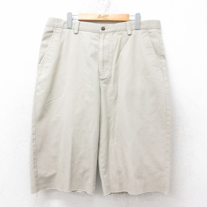 【商品番号】 pas25053805 【商品名】 W36 & starf;古着 ドッカーズ ハーフ パンツ ショーツ メンズ コットン ベージュ 【表記サイズ】 W36 L34 【実寸サイズ】