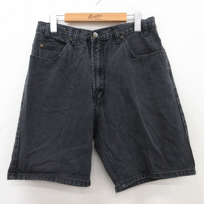 【商品番号】 pas25060279 【商品名】 W31 & starf;古着 ルート66 ショート パンツ ショーツ メンズ 00年代 00s コットン 黒 デニム 【表記サイズ】 34 【