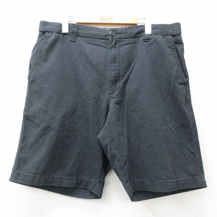 【商品番号】 pas25060968 【商品名】 W36 & starf;古着 リー Lee ショート パンツ ショーツ メンズ 黒 【表記サイズ】 36 【実寸サイズ】 ウエスト（腰まわり）