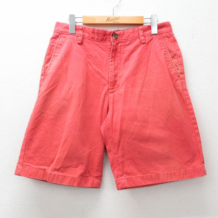 【商品番号】 pas25061765 【商品名】 W30 & starf;古着 ノーティカ ブランド ショート パンツ ショーツ メンズ 赤系 【表記サイズ】 W30 【実寸サイズ】 ウエスト