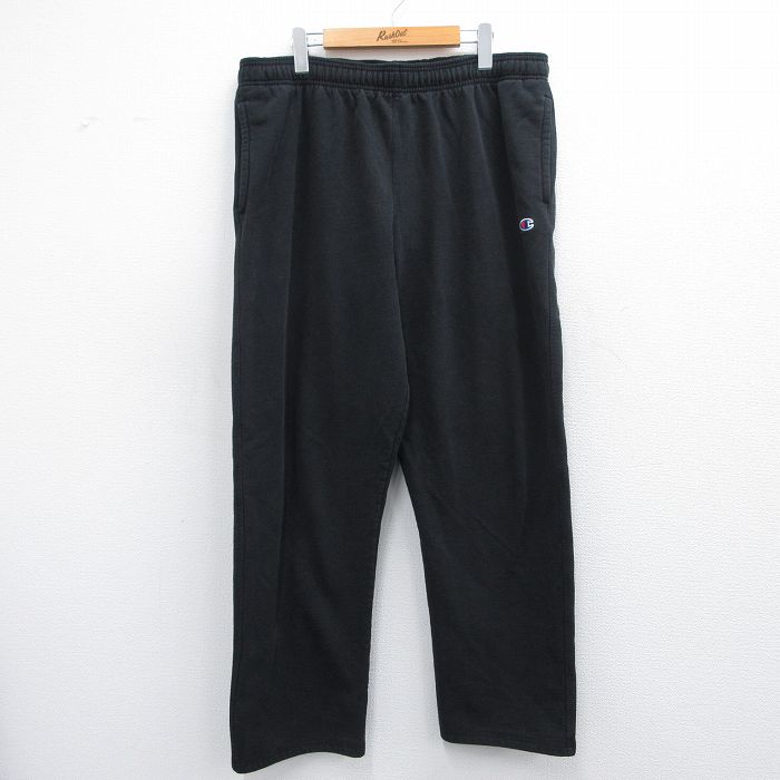 【商品番号】 pasw25040978 【商品名】 W40 & starf;古着 チャンピオン champion スウェット パンツ メンズ ワンポイントロゴ 大きいサイズ 黒 【表記サイズ】