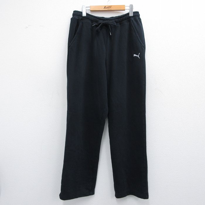 【商品番号】 pasw25041144 【商品名】 W33 & starf;古着 プーマ puma スウェット パンツ メンズ ワンポイントロゴ 黒 【表記サイズ】 M 【実寸サイズ】 ウエス