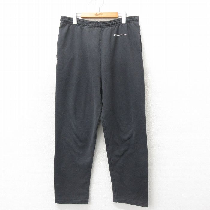【商品番号】 pasw25042772 【商品名】 W35 & starf;古着 チャンピオン Champion スウェット パンツ 00年代 00s ワンポイントロゴ 黒 【表記サイズ】 L