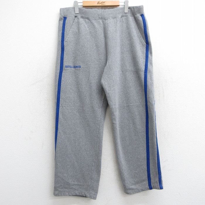 【商品番号】 pasw25050305 【商品名】 W38 & starf;古着 ノーティカ ジーンズ ブランド スウェット パンツ メンズ ワンポイントロゴ グレー 霜降り他 【表記サイズ】