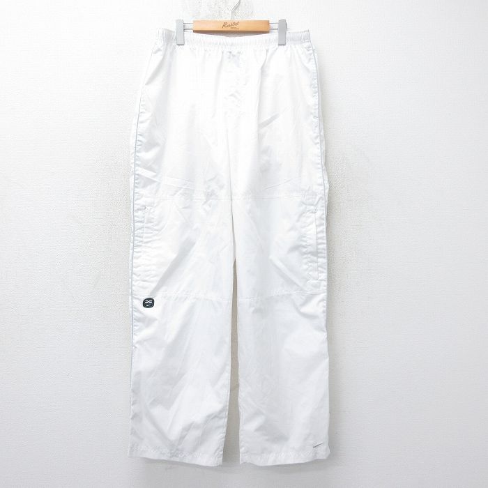 【商品番号】 pasw25062314 【商品名】 W46 & starf;古着 ナイキ NIKE イージー パンツ メンズ ワンポイントロゴ 白 【表記サイズ】 XXL 【実寸サイズ】 ウエ