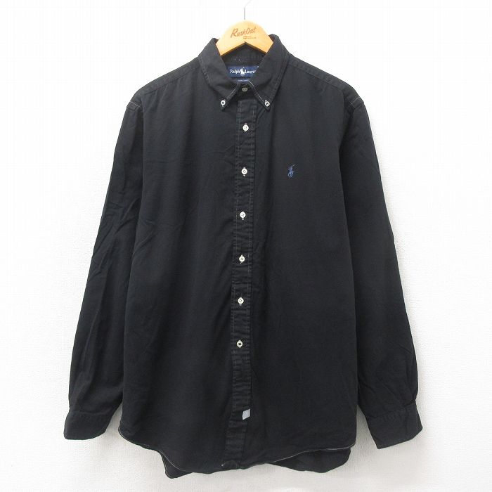 【商品番号】 shbd25044136 【商品名】 XL & starf;古着 ラルフローレン 長袖 ブランド シャツ メンズ 90年代 90s ワンポイントロゴ 大きいサイズ コットン ボタ