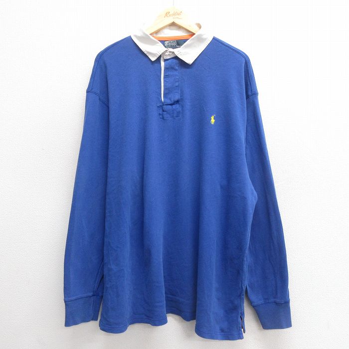 【商品番号】 shbd25050209 【商品名】 XL & starf;古着 ラルフローレン 長袖 ブランド ラガー シャツ メンズ 90年代 90s ワンポイントロゴ 大きいサイズ コット
