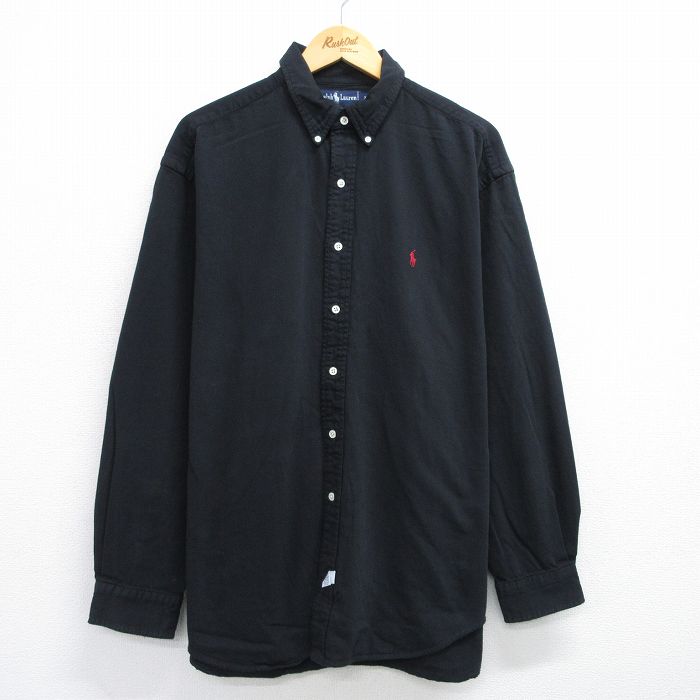 【商品番号】 shbd25053979 【商品名】 XL & starf;古着 ラルフローレン 長袖 ブランド シャツ メンズ 90年代 90s ワンポイントロゴ 大きいサイズ コットン ボタ