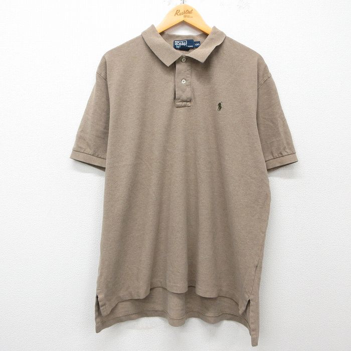 【商品番号】 shbp25041108 【商品名】 XL & starf;古着 ラルフローレン 半袖 ブランド ポロ シャツ メンズ 90年代 90s ワンポイントロゴ 鹿の子 大きいサイズ 