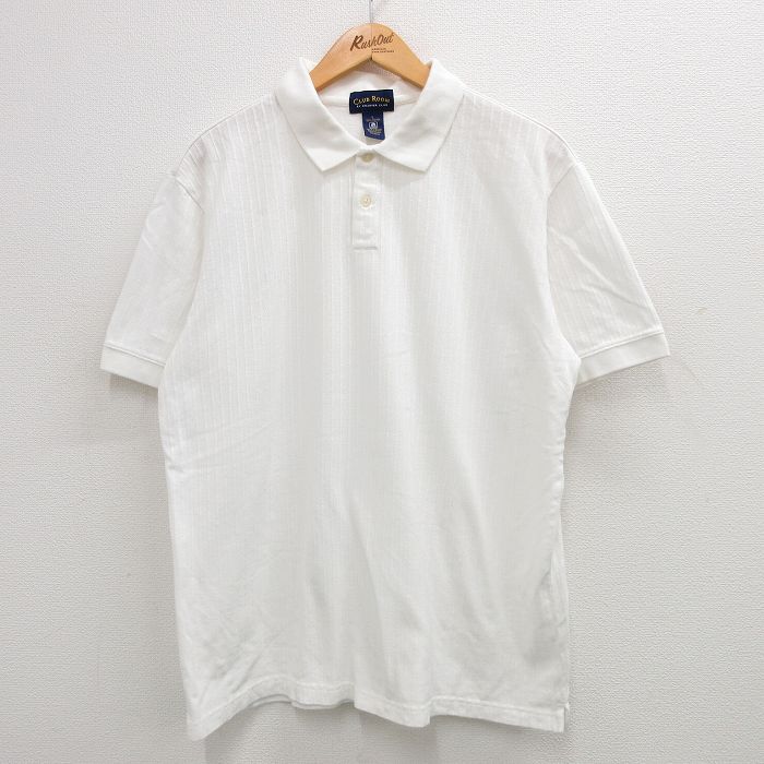 【商品番号】 shp24050452 【商品名】 XL & starf;古着 半袖 ポロ シャツ メンズ 00年代 00s 大きいサイズ コットン 白 【メンズ参考サイズ】 XL 【表記サイズ