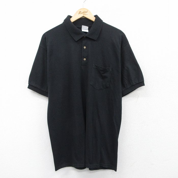 【商品番号】 shp25044008 【商品名】 L & starf;古着 半袖 ポロ シャツ メンズ 00年代 00s 黒 【メンズ参考サイズ】 L 【表記サイズ】 L 【実寸サイズ】 着丈