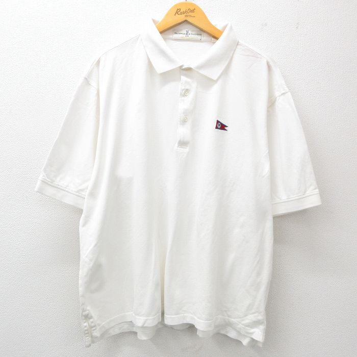 【商品番号】 shp25051640 【商品名】 XL & starf;古着 半袖 ポロ シャツ メンズ 00年代 00s 鹿の子 大きいサイズ コットン 白 【メンズ参考サイズ】 XL 【表