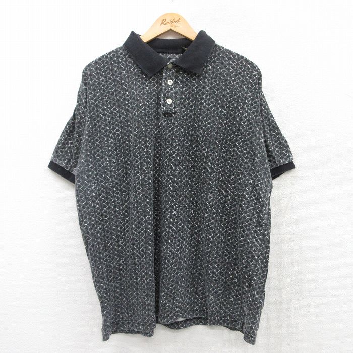 【商品番号】 shp25051669 【商品名】 XL & starf;古着 半袖 ポロ シャツ メンズ 大きいサイズ コットン 黒他 【メンズ参考サイズ】 XL 【表記サイズ】 XL 【実寸