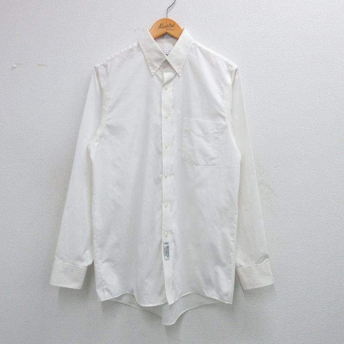 【商品番号】 shr25050986 【商品名】 M & starf;古着 長袖 シャツ メンズ 90年代 90s オックスフォード ボタンダウン USA製 白 【メンズ参考サイズ】 M 【表