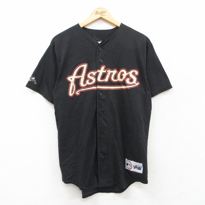 【商品番号】 shrs25054340 【商品名】 M & starf;古着 マジェスティック 半袖 ベースボール シャツ メンズ 90年代 90s MLB ヒューストンアストロズ USA製 