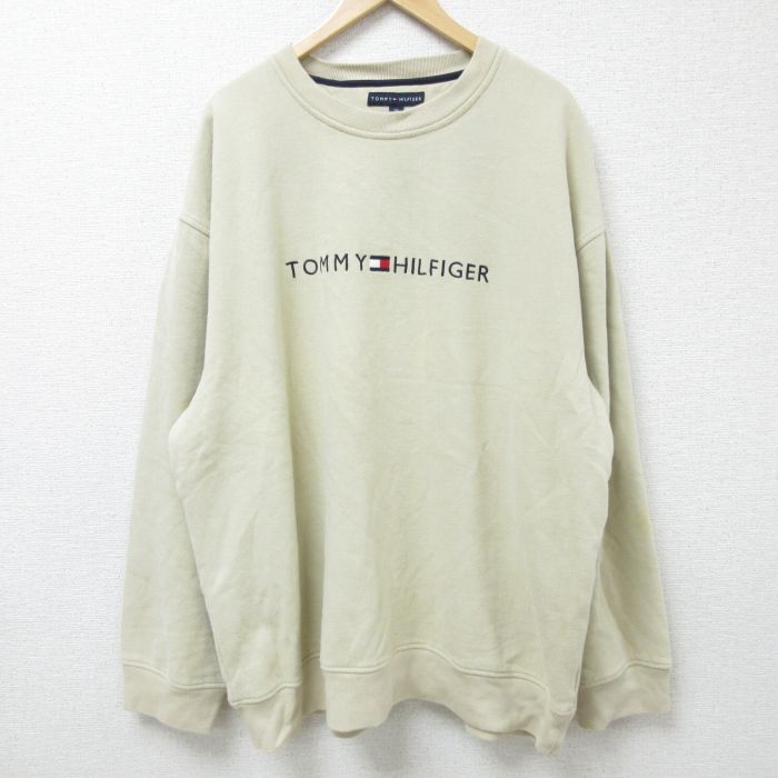 【商品番号】 swr54120427 【商品名】 XL & starf;古着 トミーヒルフィガー TOMMY HILFIGER 長袖 ブランド スウェット メンズ 00年代 00s ビッグロゴ