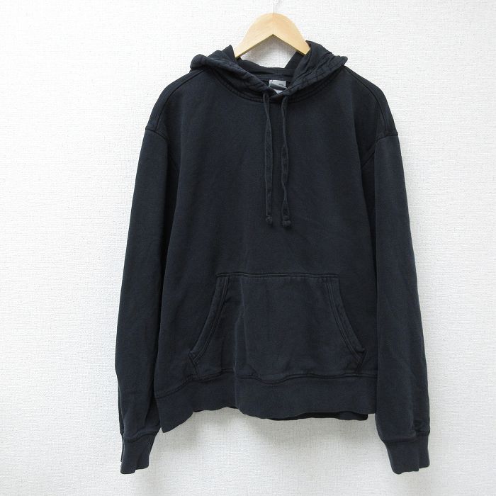 【商品番号】 swr55040181 【商品名】 XL & starf;古着 チャンピオン champion 長袖 スウェット パーカー メンズ 無地 大きいサイズ 黒 【メンズ参考サイズ】 