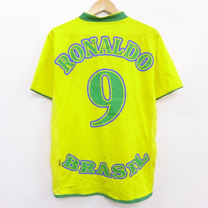 古着通販 L☆古着 半袖 サッカー Tシャツ ロナウド ブラジル